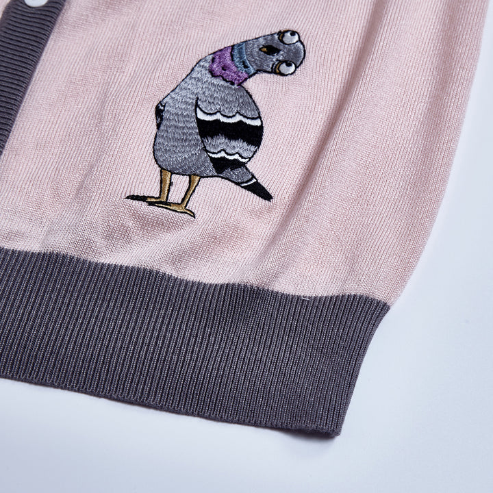 "Leslie" Swingin’ Pigeons (Embroidered)