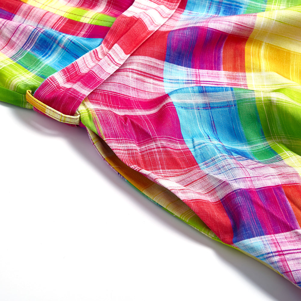 "Lori" Rainbow Plaid Jubilee