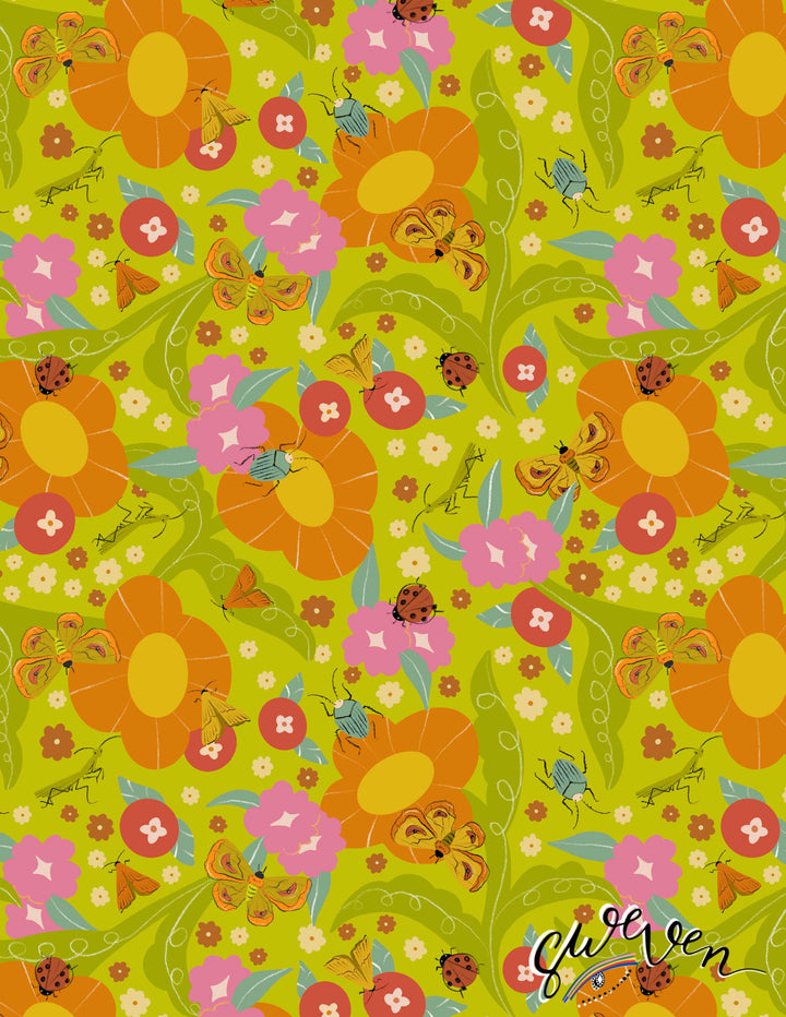 "Carly" Mod Flowers and Insects