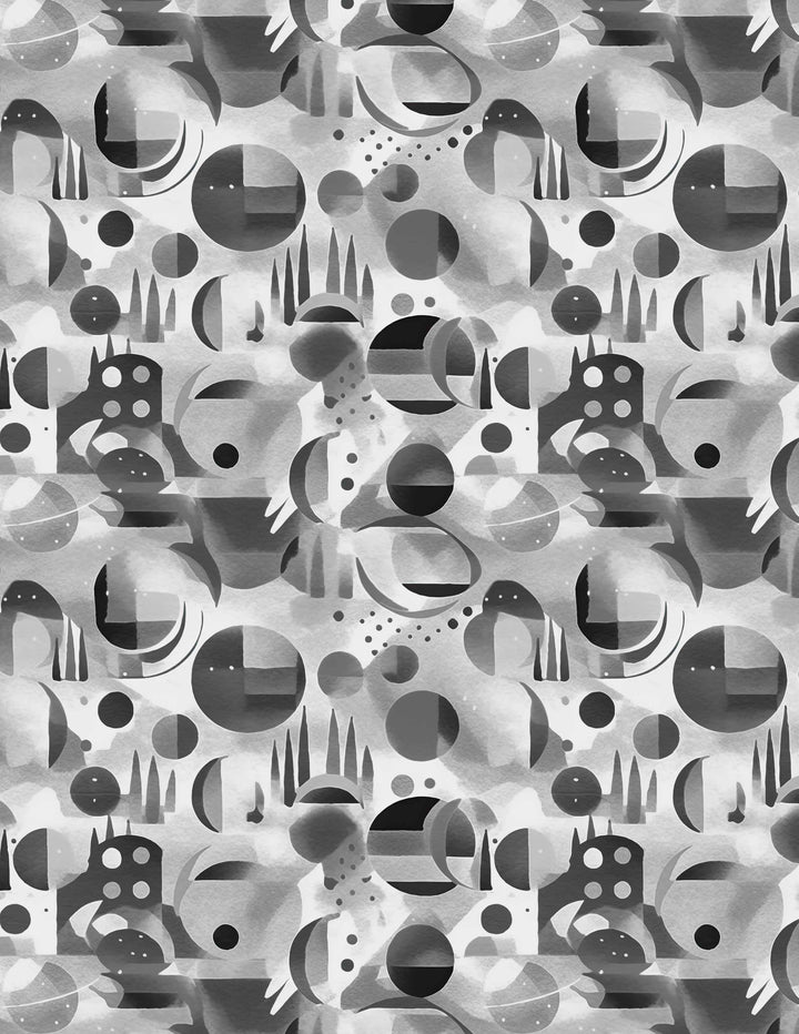 "Bella" Monochrome Geometrics