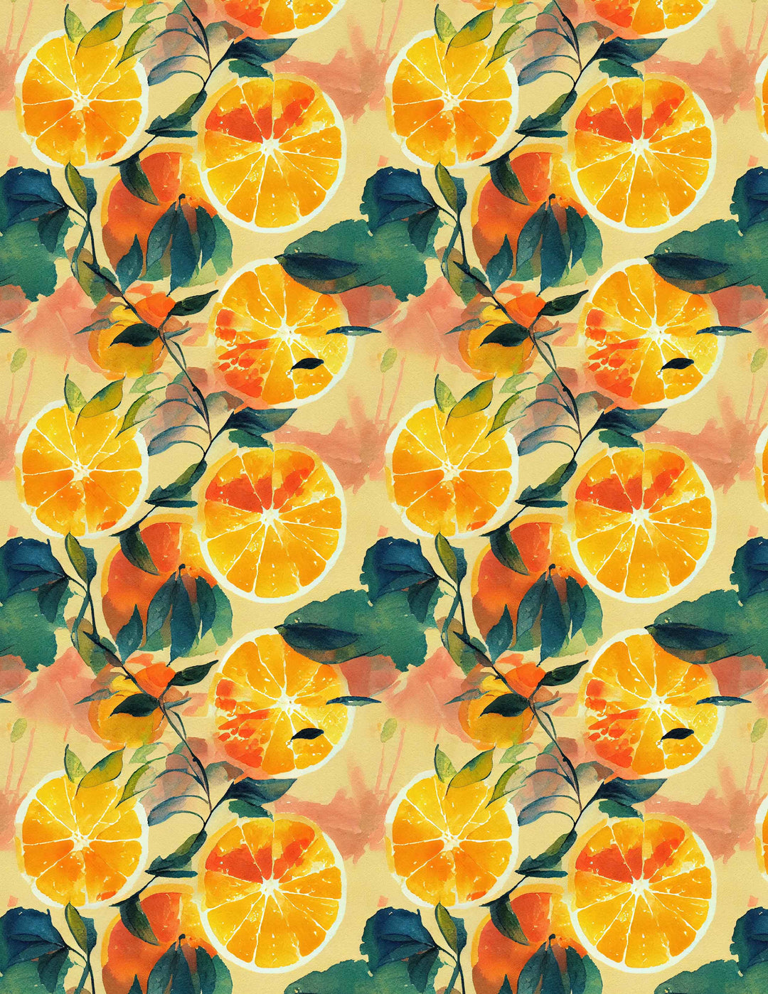 "Lily" Oranges in Watercolor
