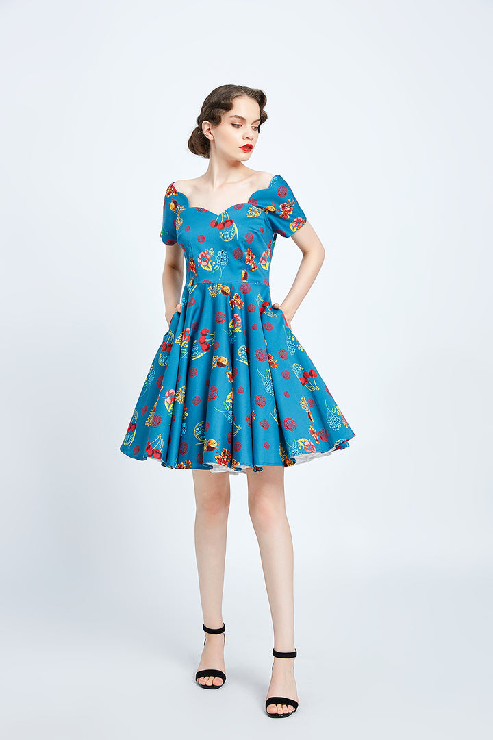 "Leanne" Cherry Floral