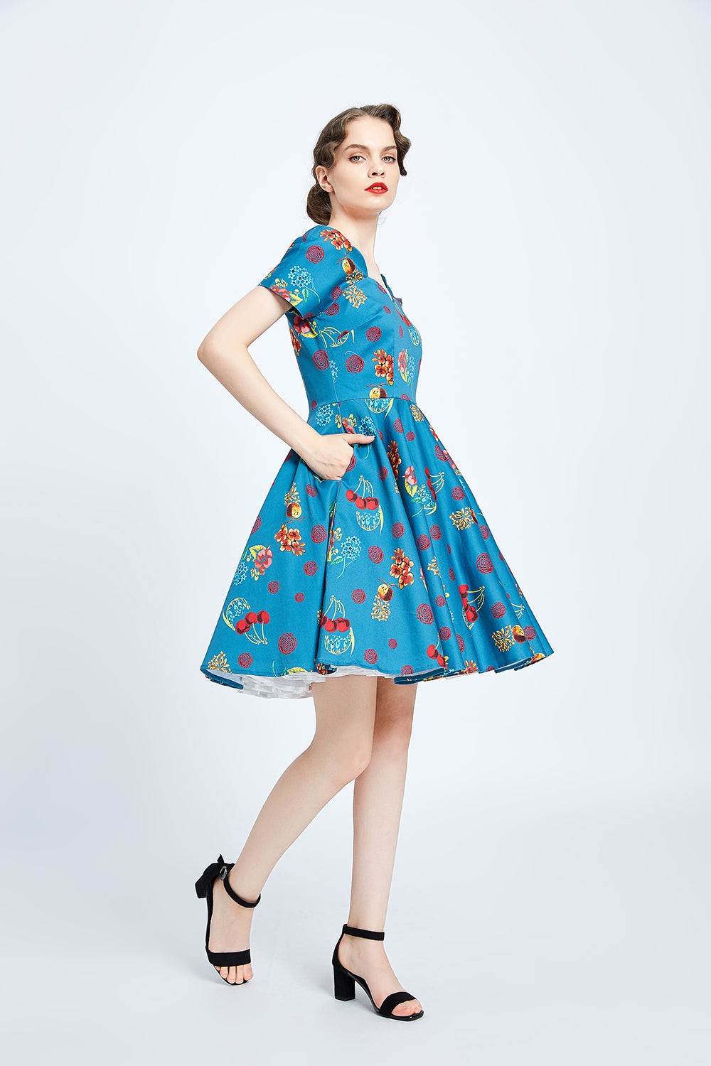 "Leanne" Cherry Floral