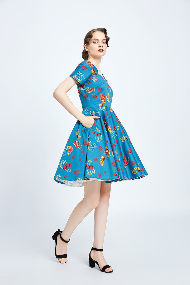 "Leanne" Cherry Floral