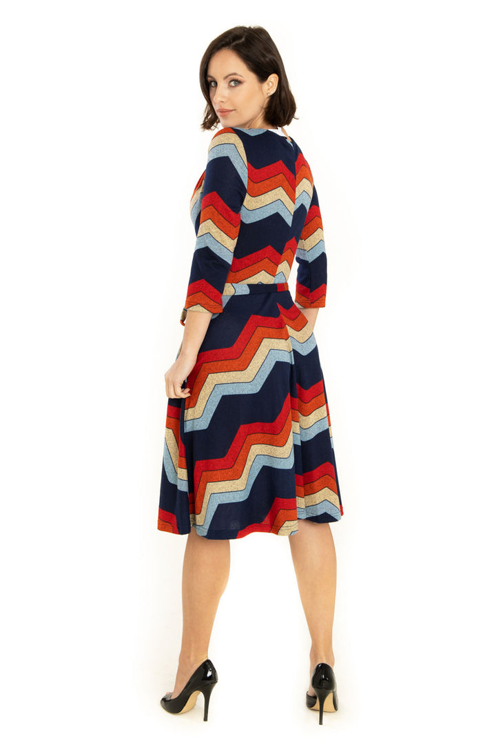 "Emma" Chevron Color Block
