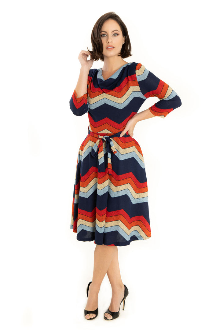 "Emma" Chevron Color Block