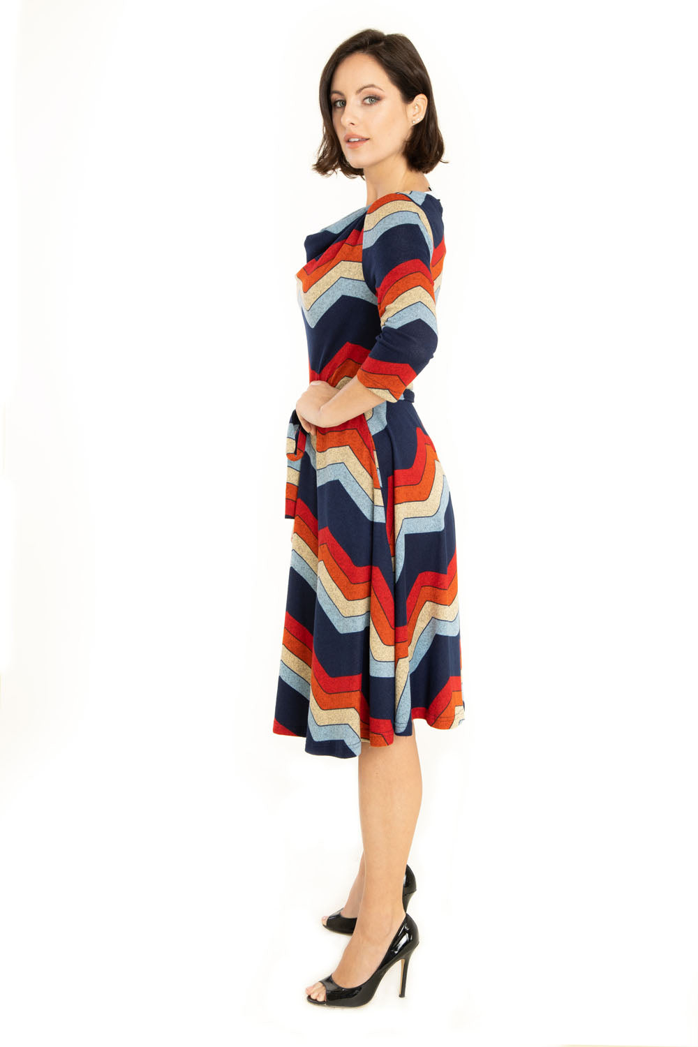 "Emma" Chevron Color Block