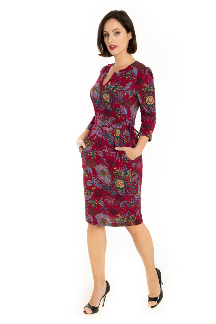 "Mila" Fuchsia Multi Floral