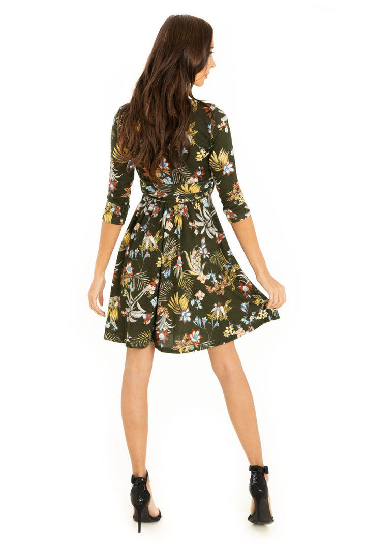 "Hope" Olive Multi Florals
