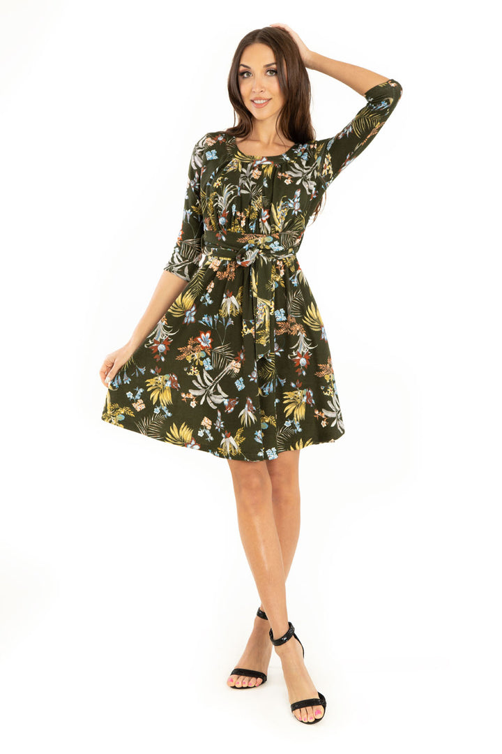 "Hope" Olive Multi Florals