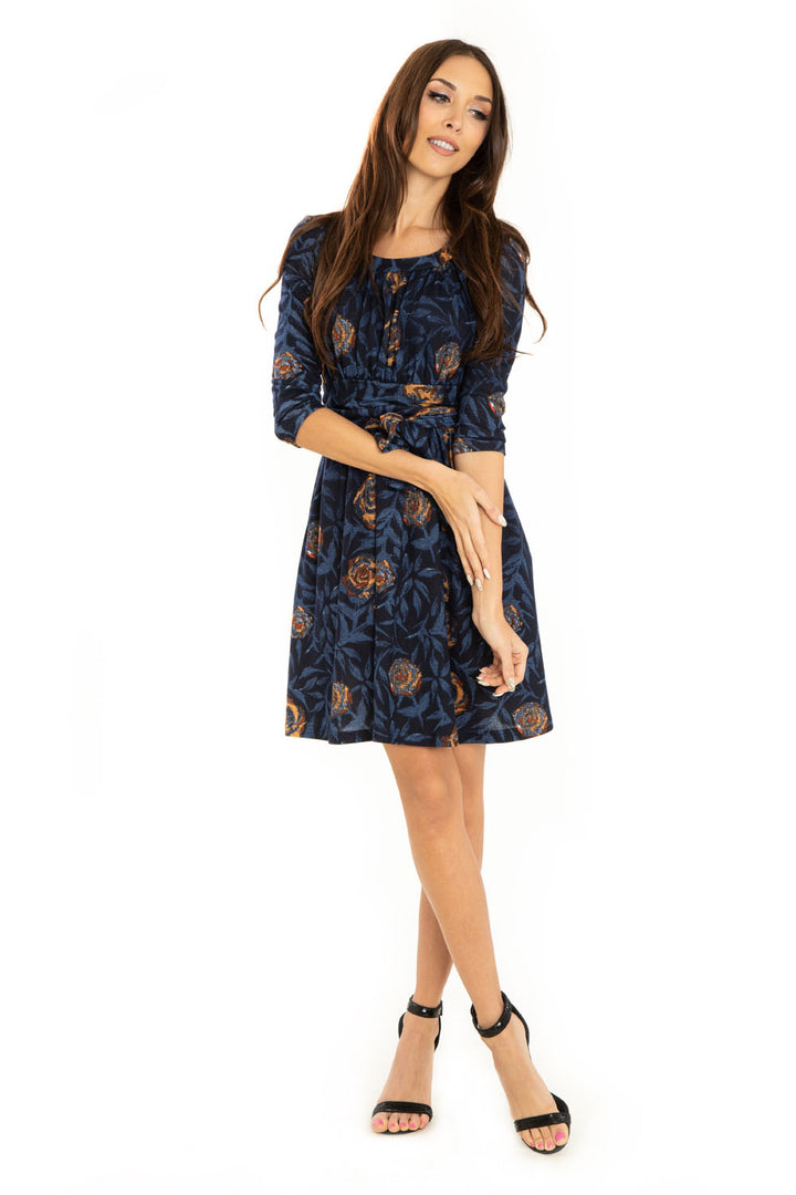 "Hope" Navy Rust Stemmed Roses