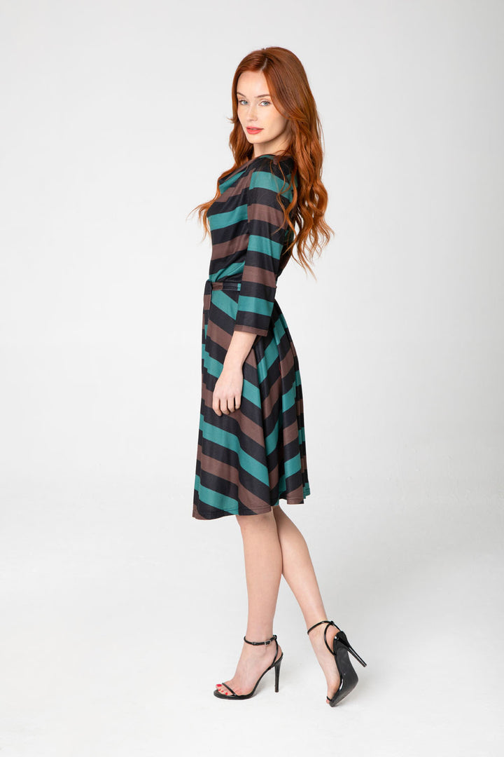 "Emma" Autumn Stripes
