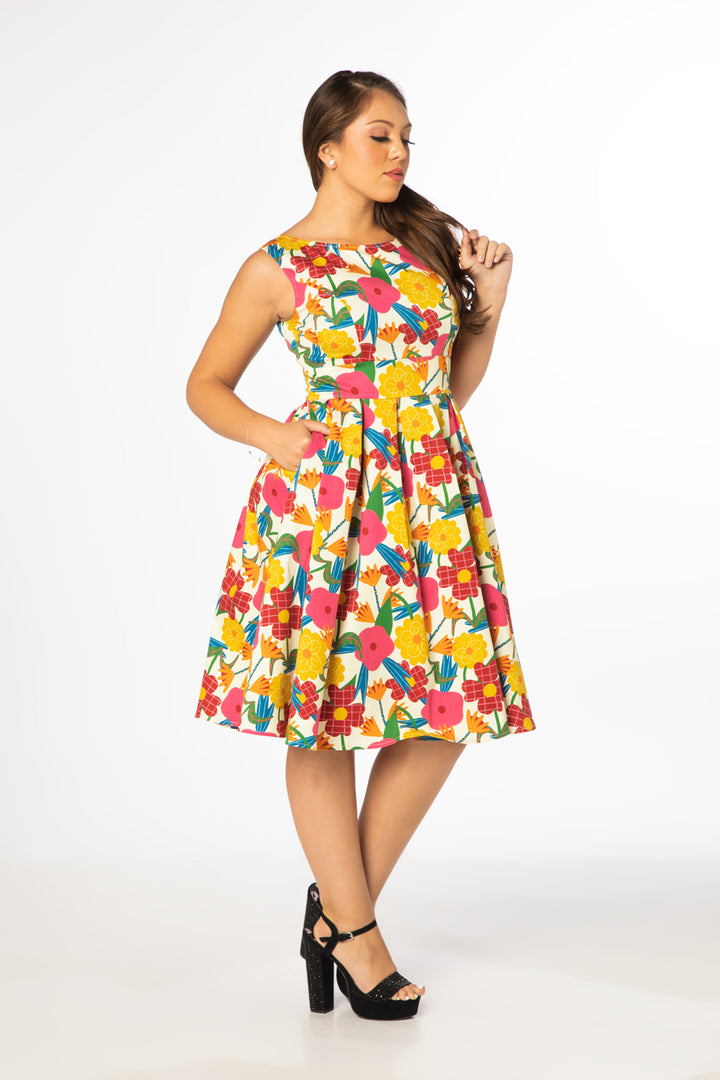 "Lily" Retro Flowers