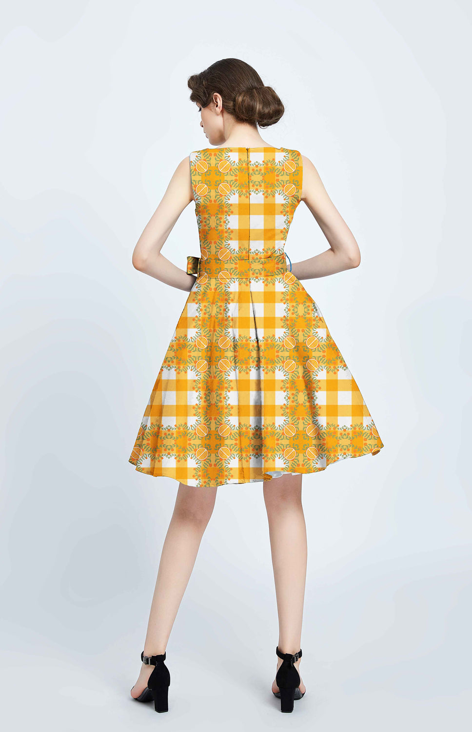 "Ruby" Orange Gingham