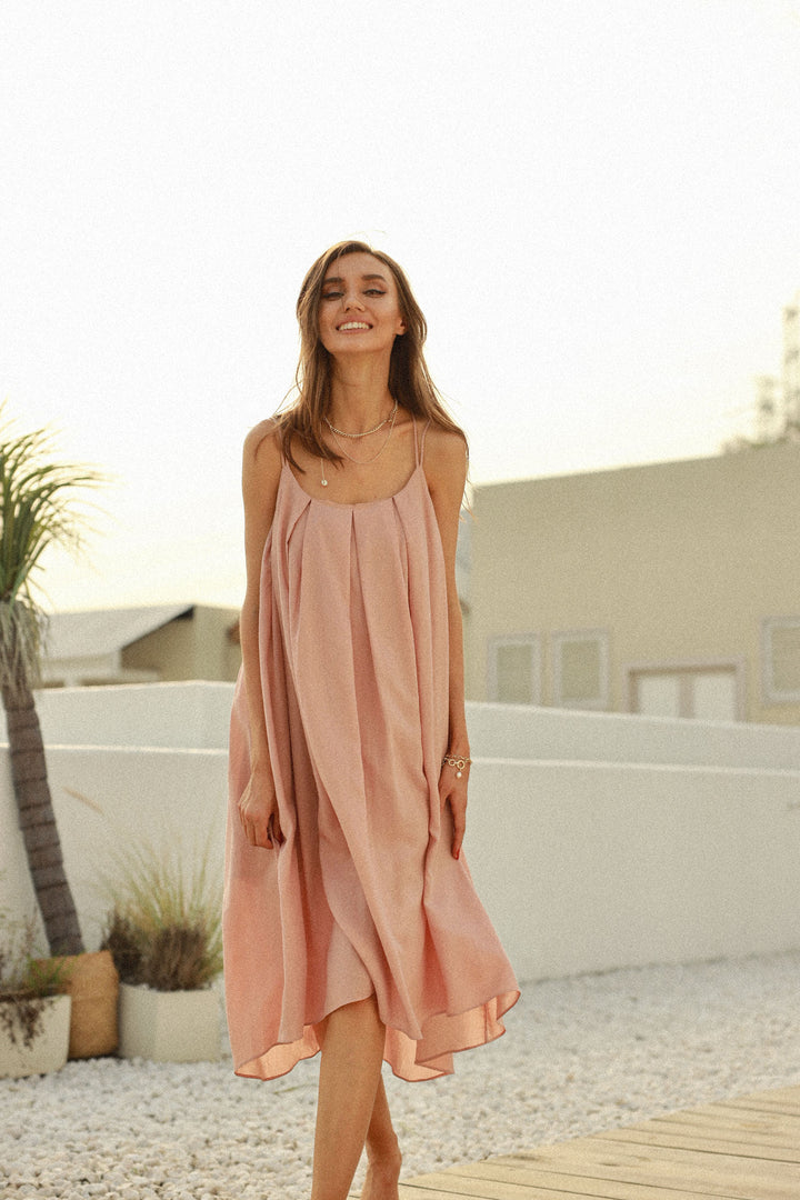 Aimee | Lyocell Flared Nightgown Dress